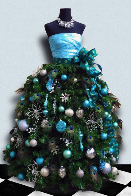 Sapin de Noël en robe 